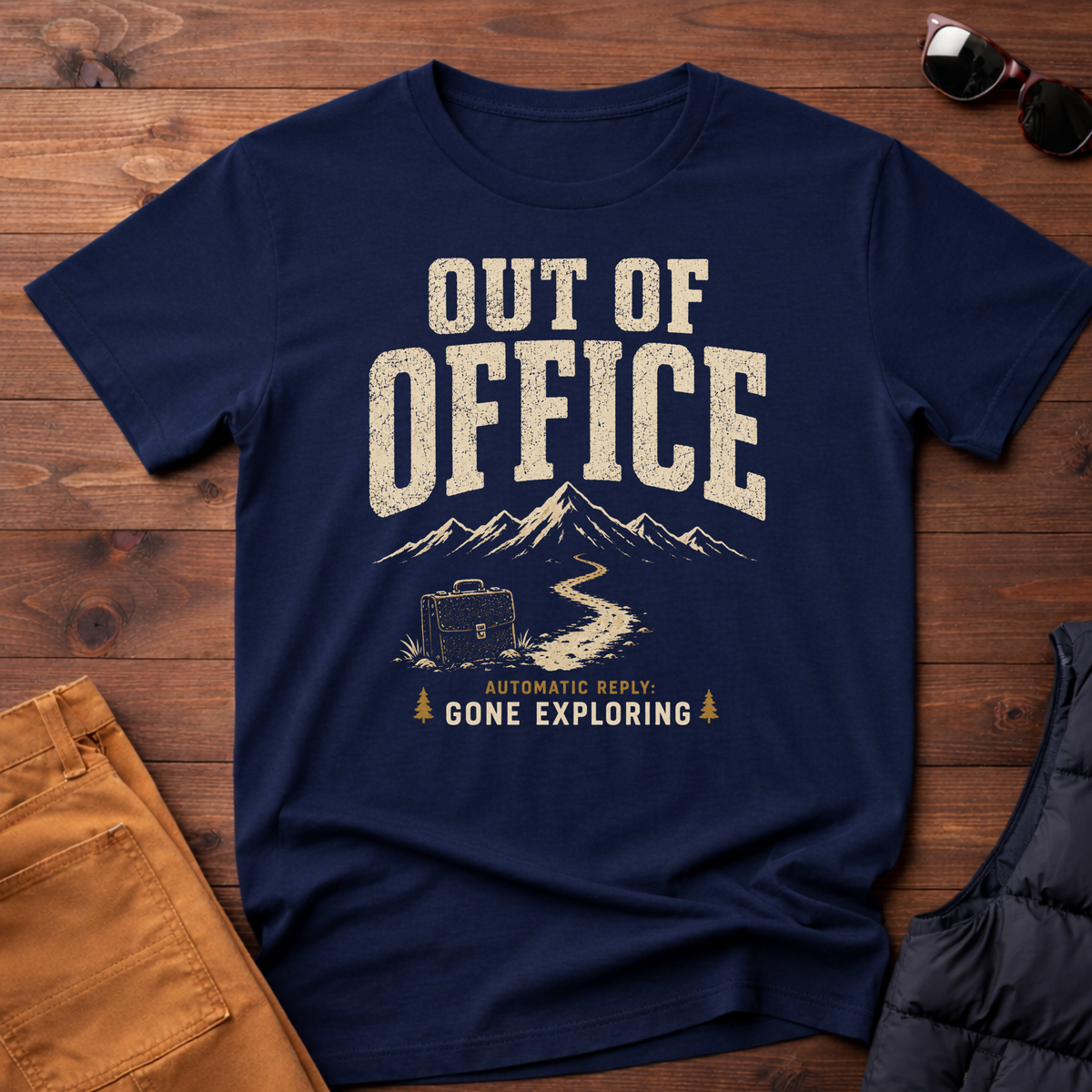 Out Of Office Gone Exploring T-Shirt