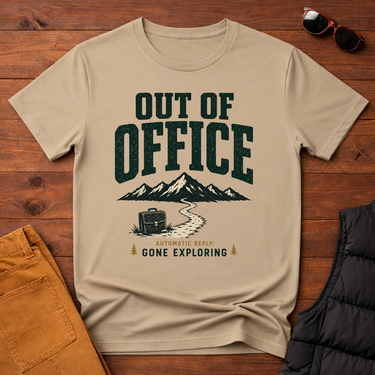 Out Of Office Gone Exploring T-Shirt