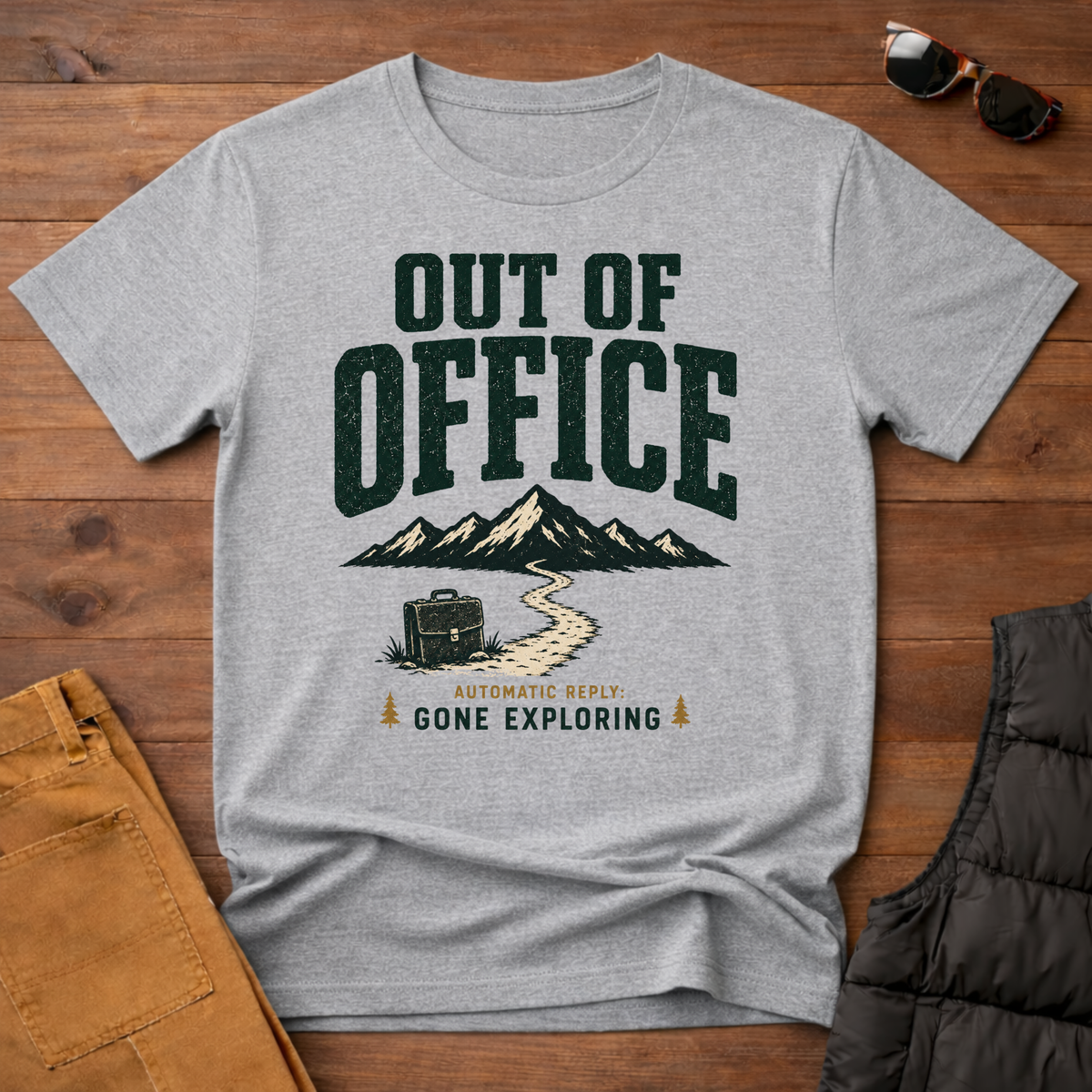 Out Of Office Gone Exploring T-Shirt