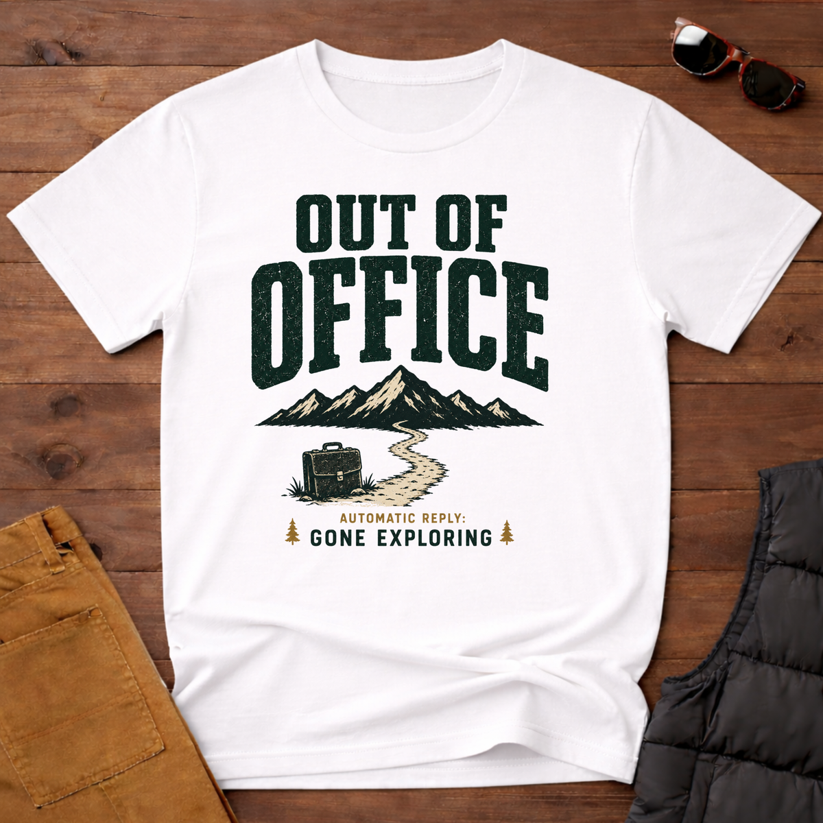 Out Of Office Gone Exploring T-Shirt