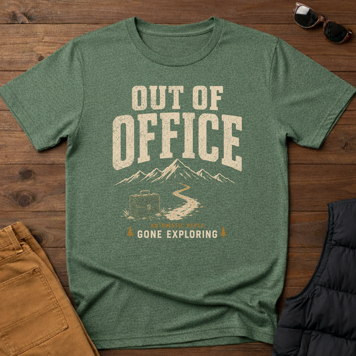 Out Of Office Gone Exploring T-Shirt