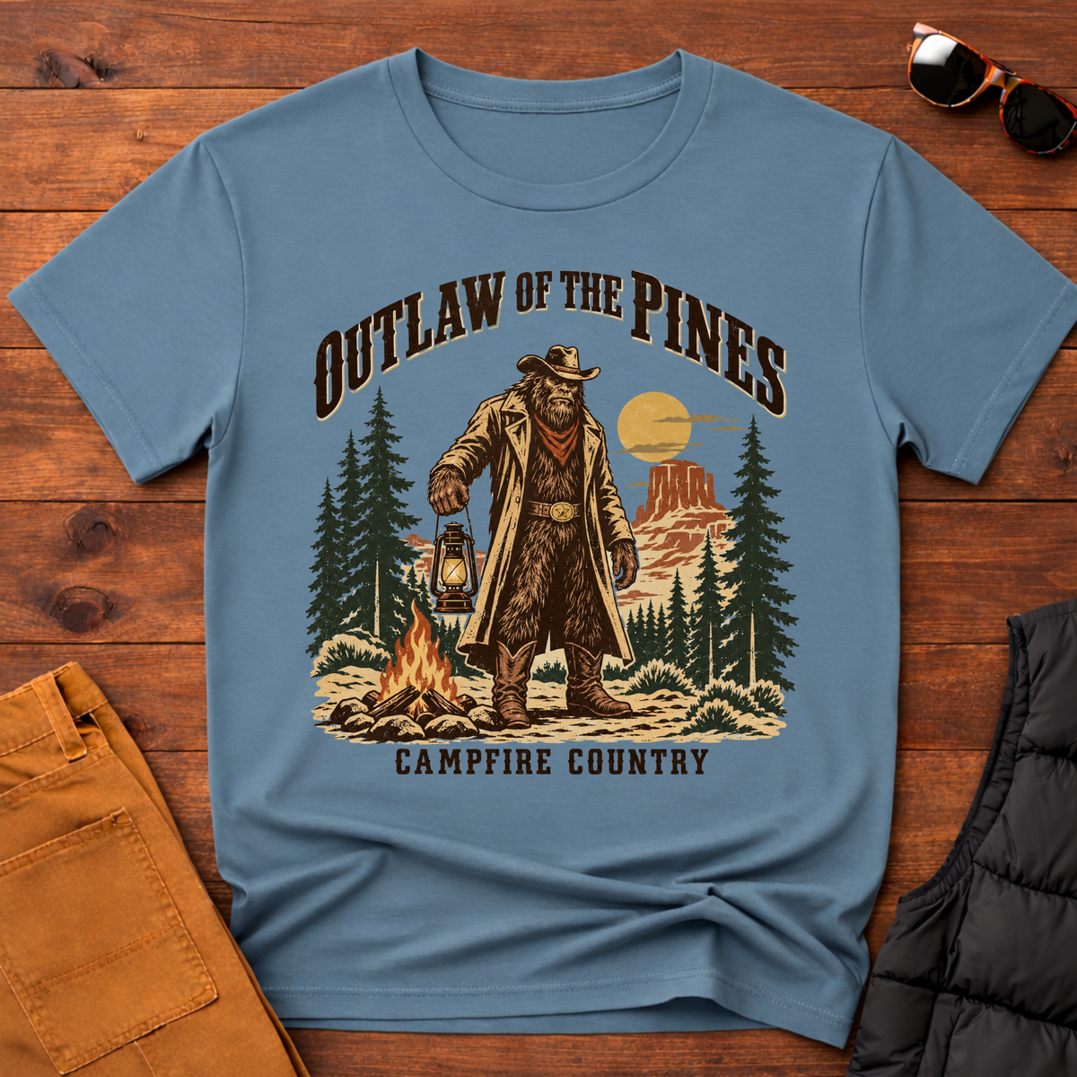 Outlaw of the Pines Western Tee
