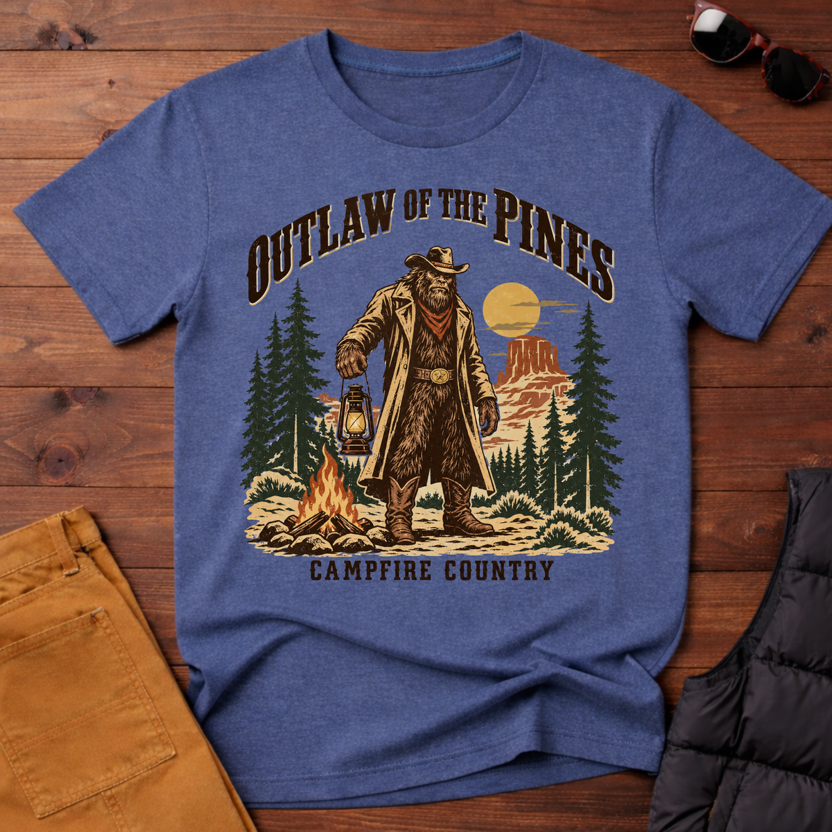 Outlaw of the Pines Western Tee