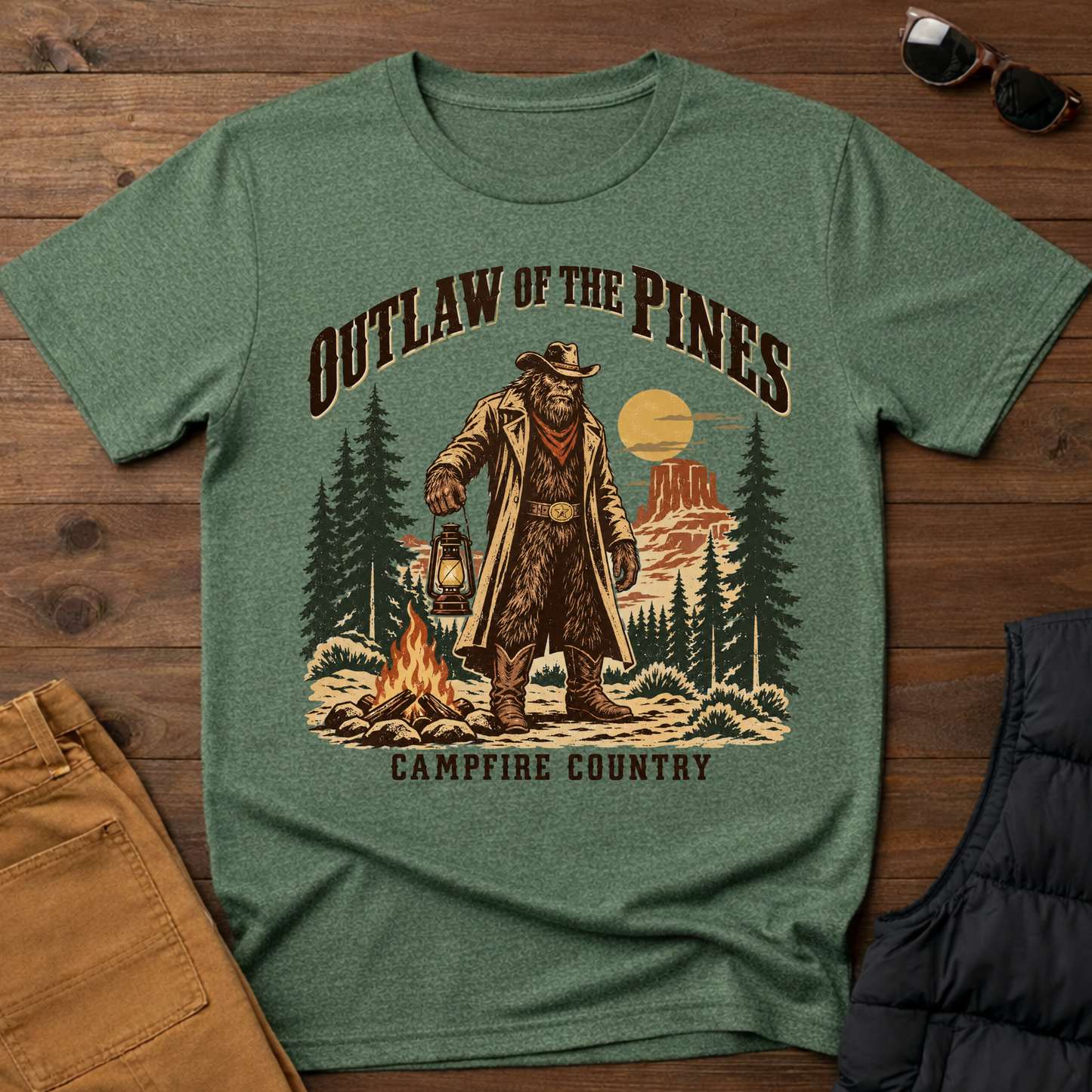 Outlaw of the Pines Western Tee