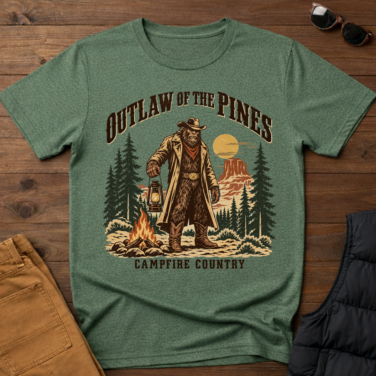 Outlaw of the Pines Western Tee