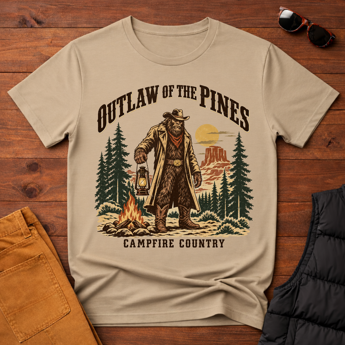 Outlaw of the Pines Western Tee