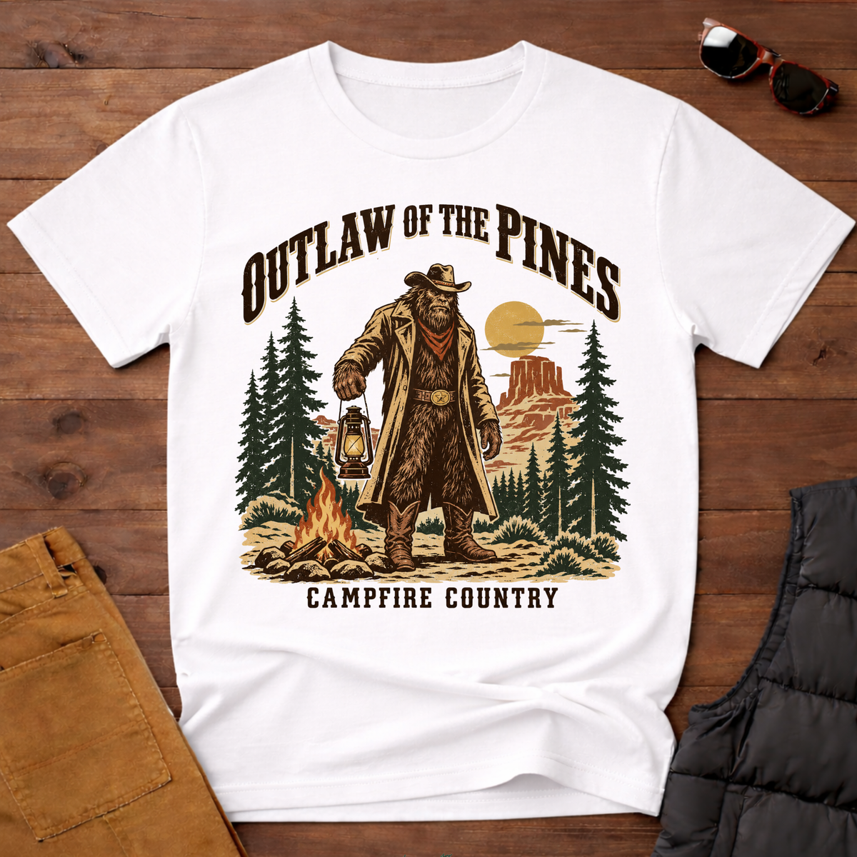 Outlaw of the Pines Western Tee