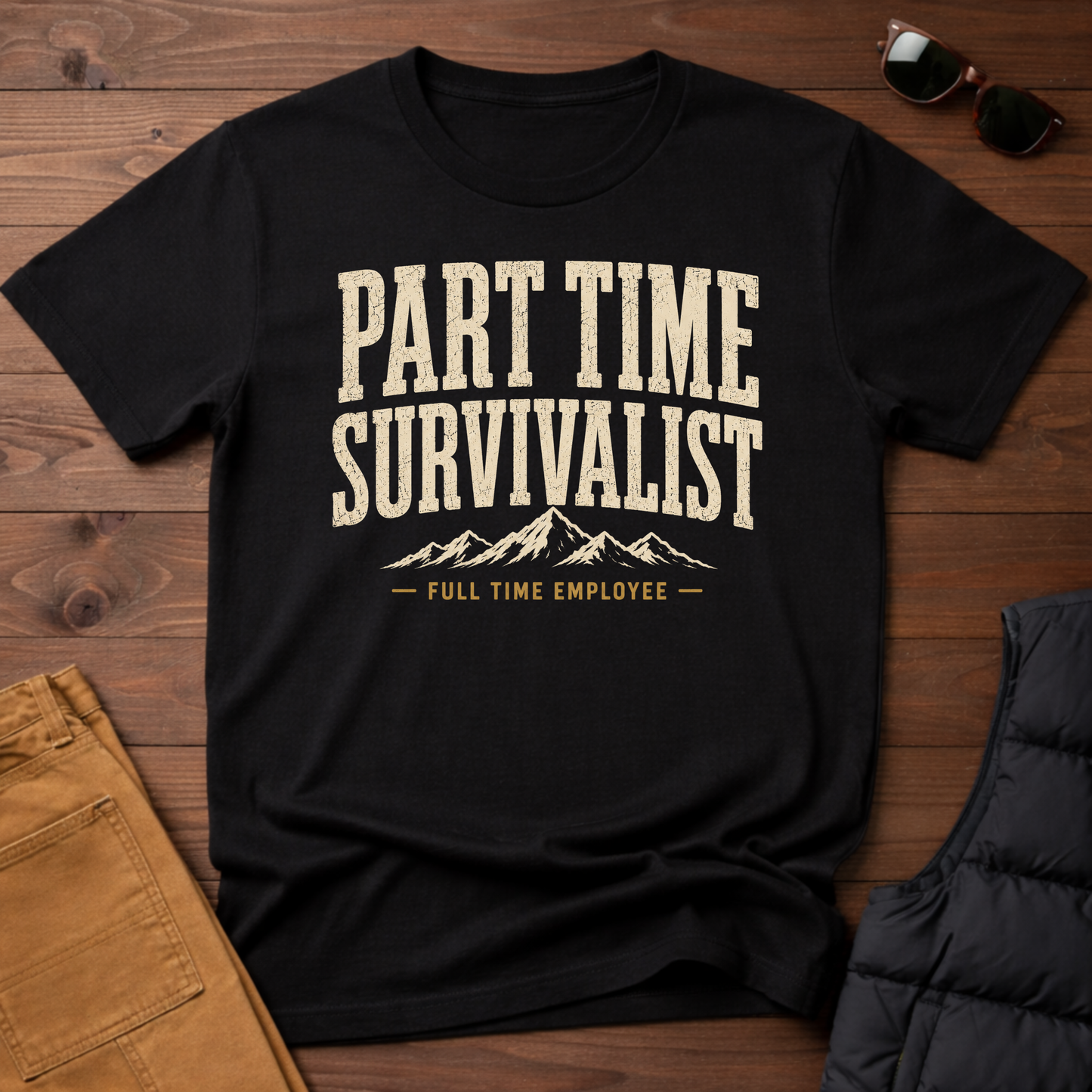 Part Time Survivalist Full Time Employee T-Shirt