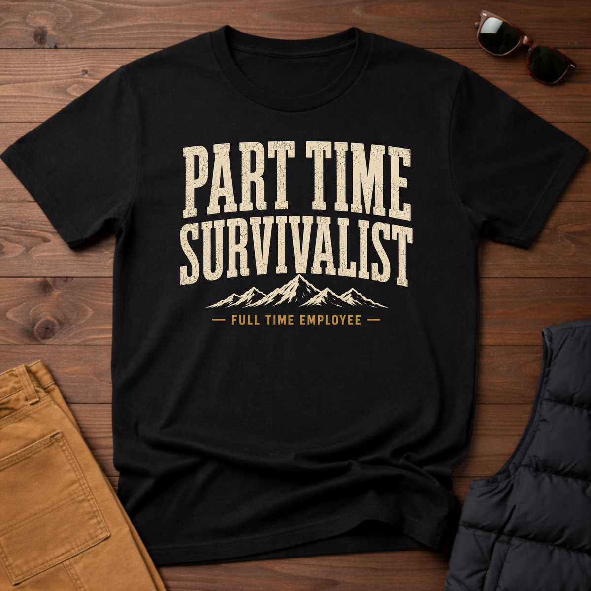 Part Time Survivalist Full Time Employee T-Shirt