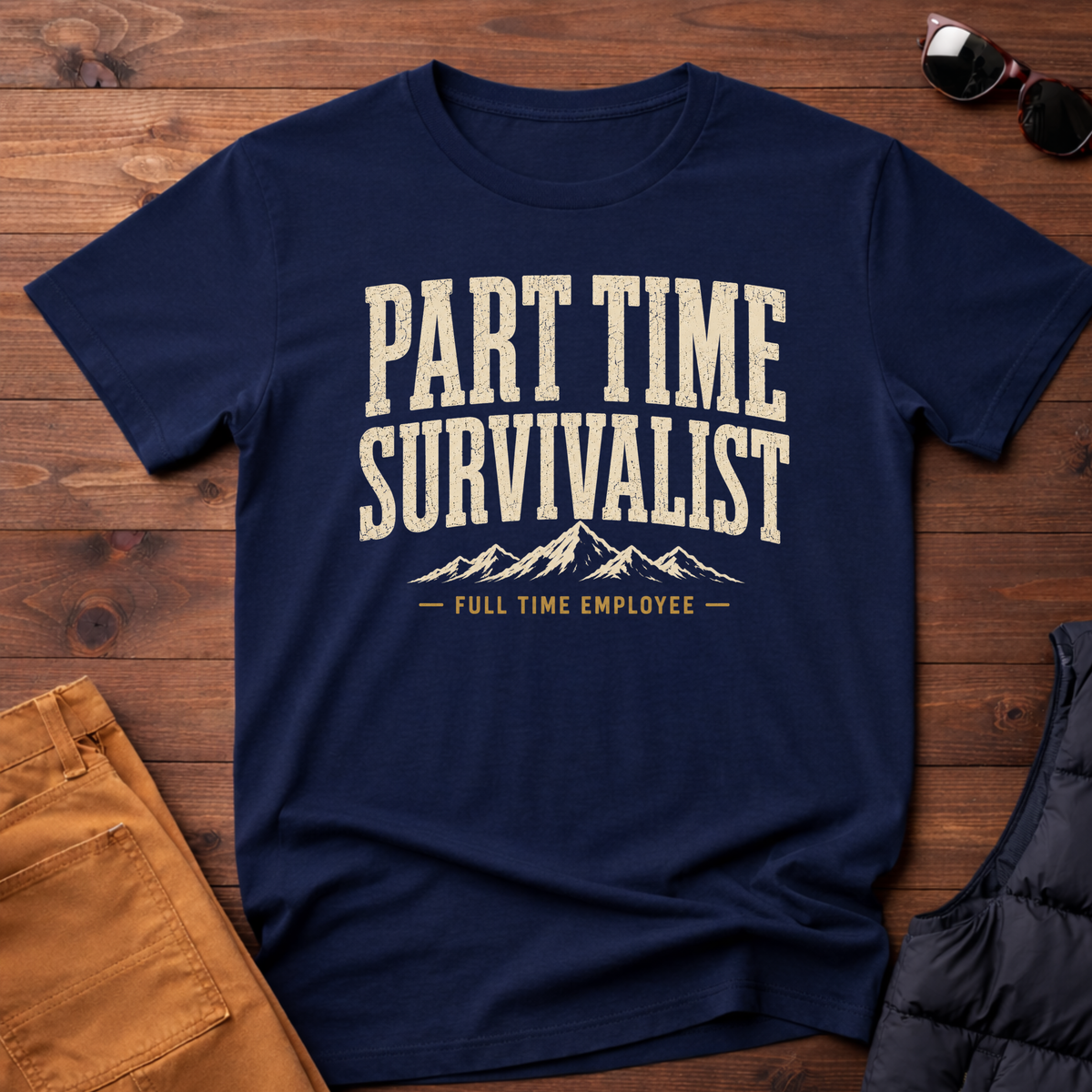 Part Time Survivalist Full Time Employee T-Shirt