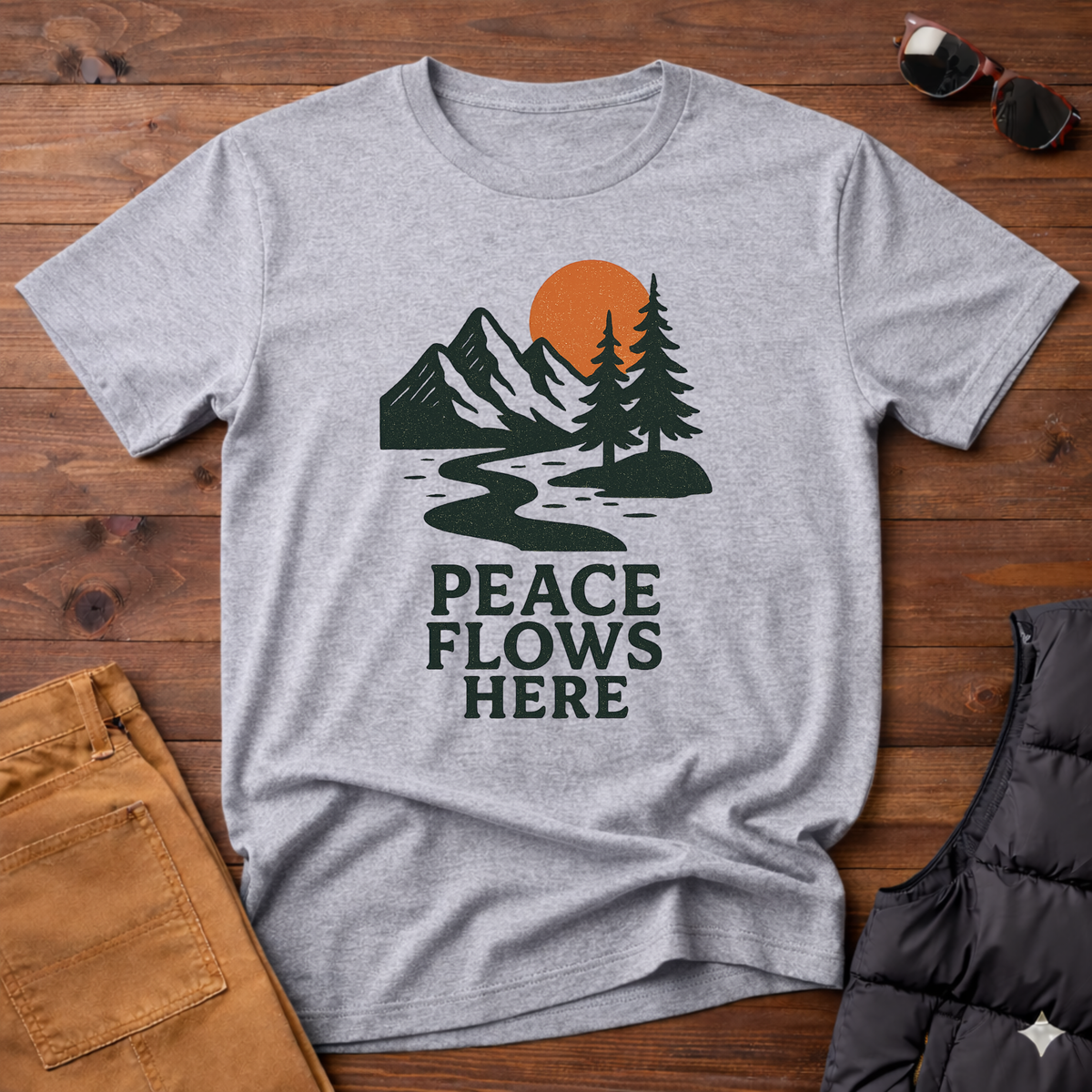 Peace Flows Here T-Shirt
