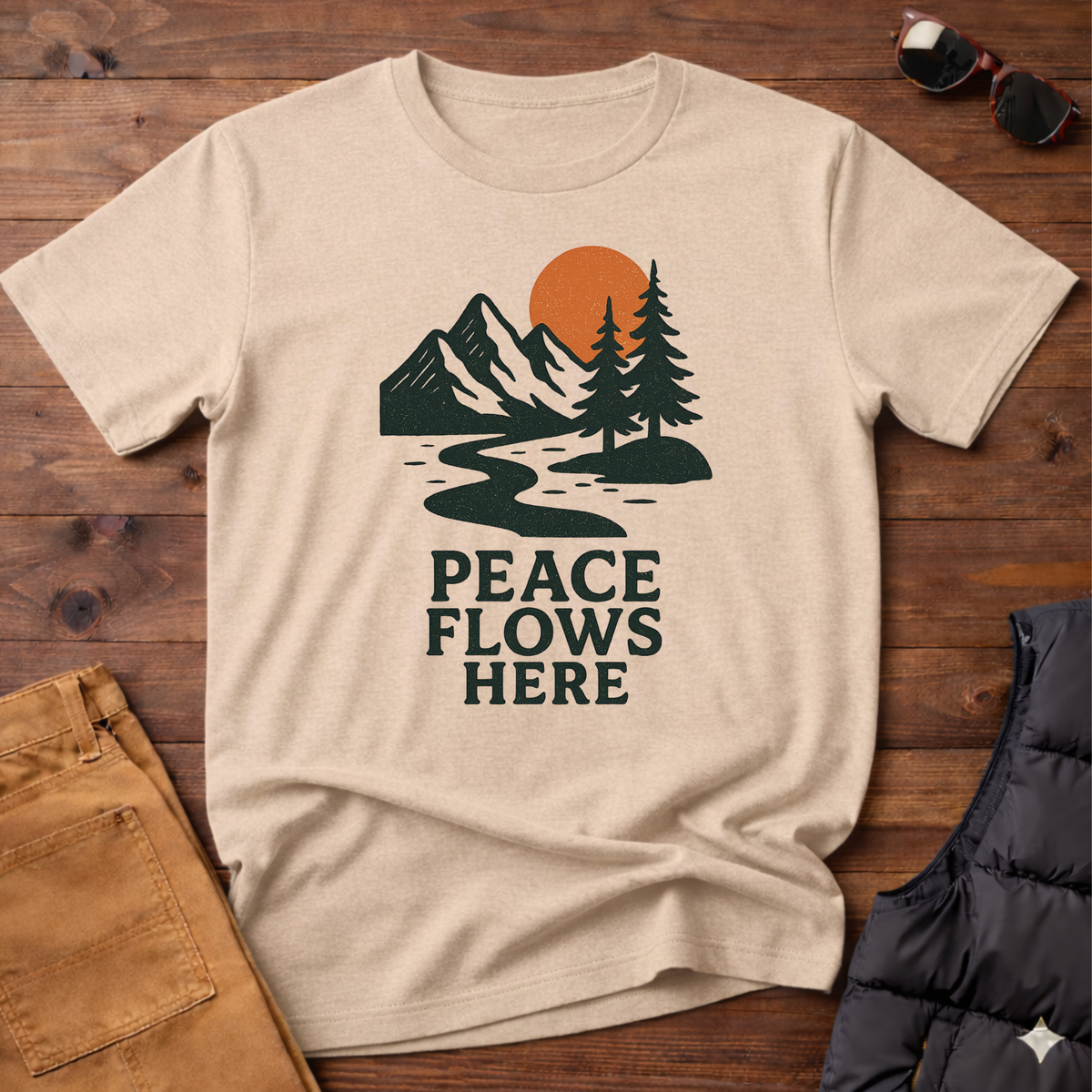 Peace Flows Here T-Shirt