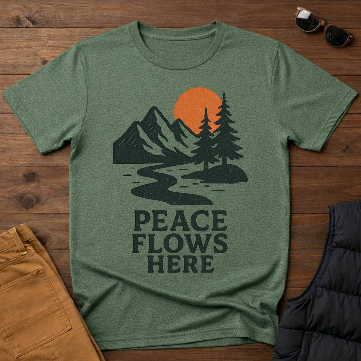 Peace Flows Here T-Shirt