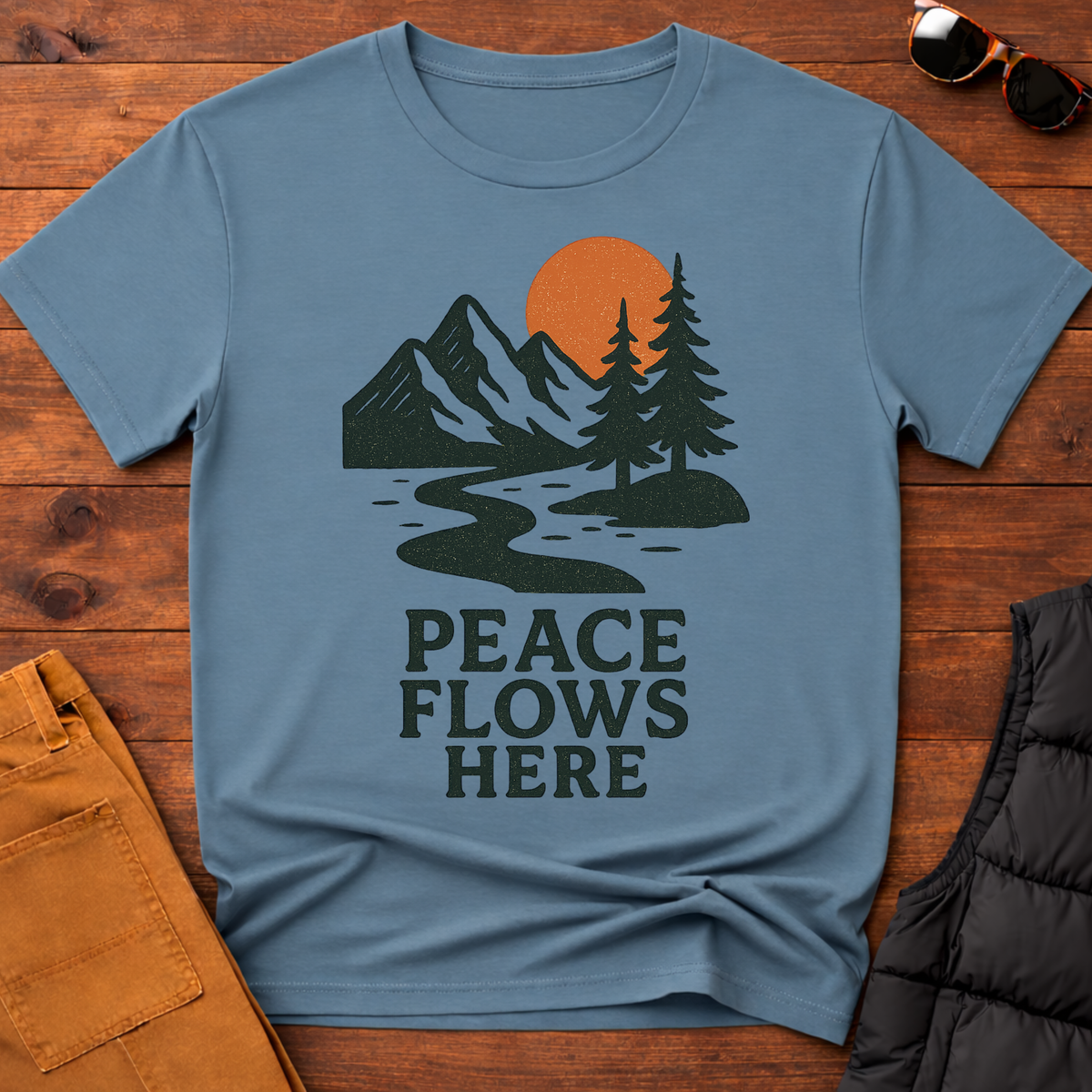 Peace Flows Here T-Shirt