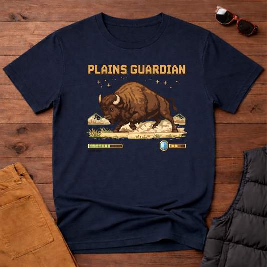 8-Bit Plains Guardian Bison T-Shirt