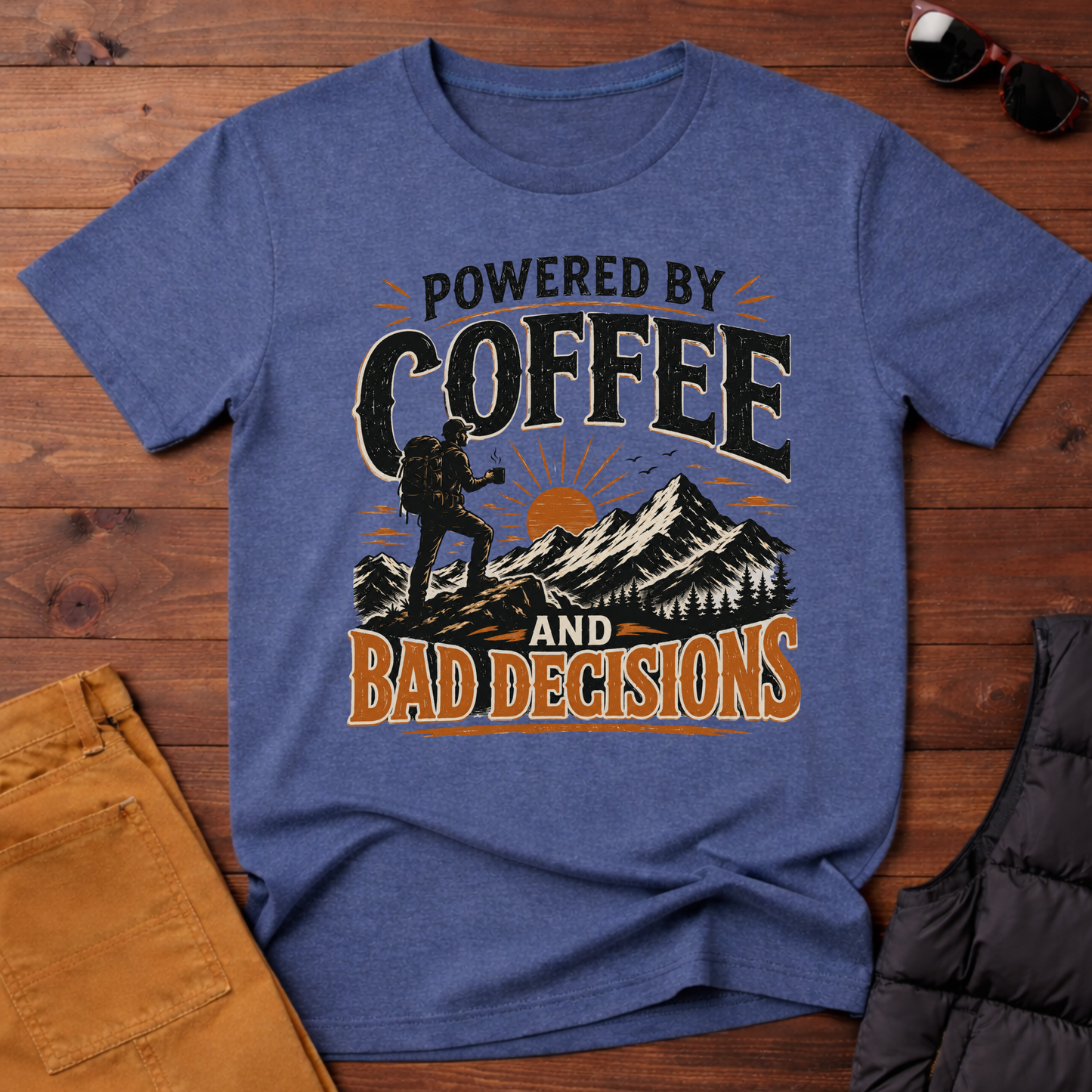 Powered By Coffee And Bad Decisions T-Shirt