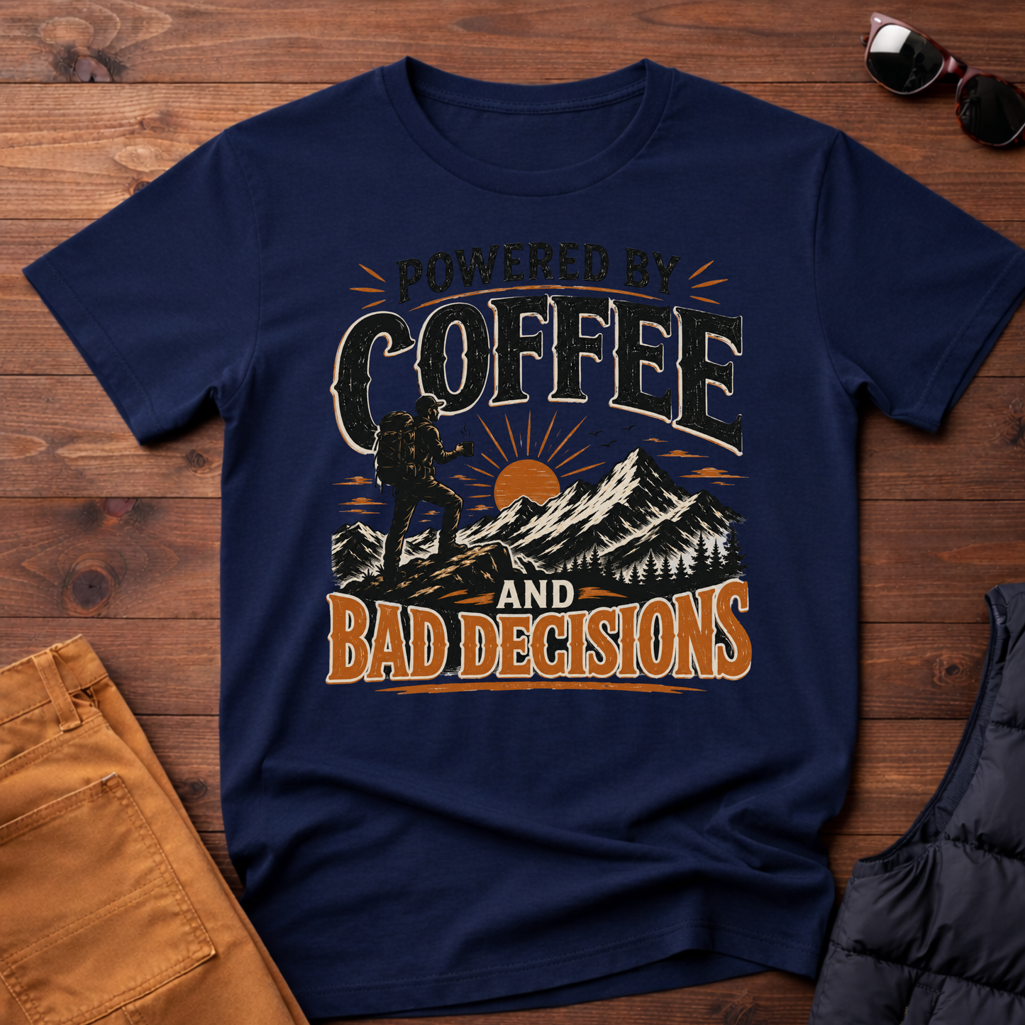 Powered By Coffee And Bad Decisions T-Shirt
