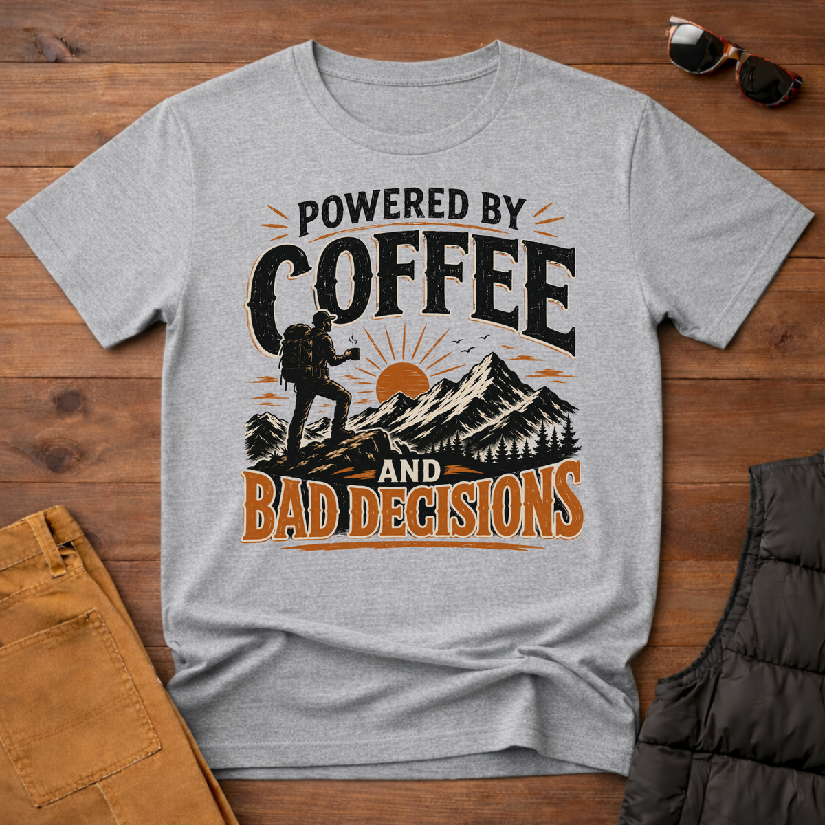 Powered By Coffee And Bad Decisions T-Shirt