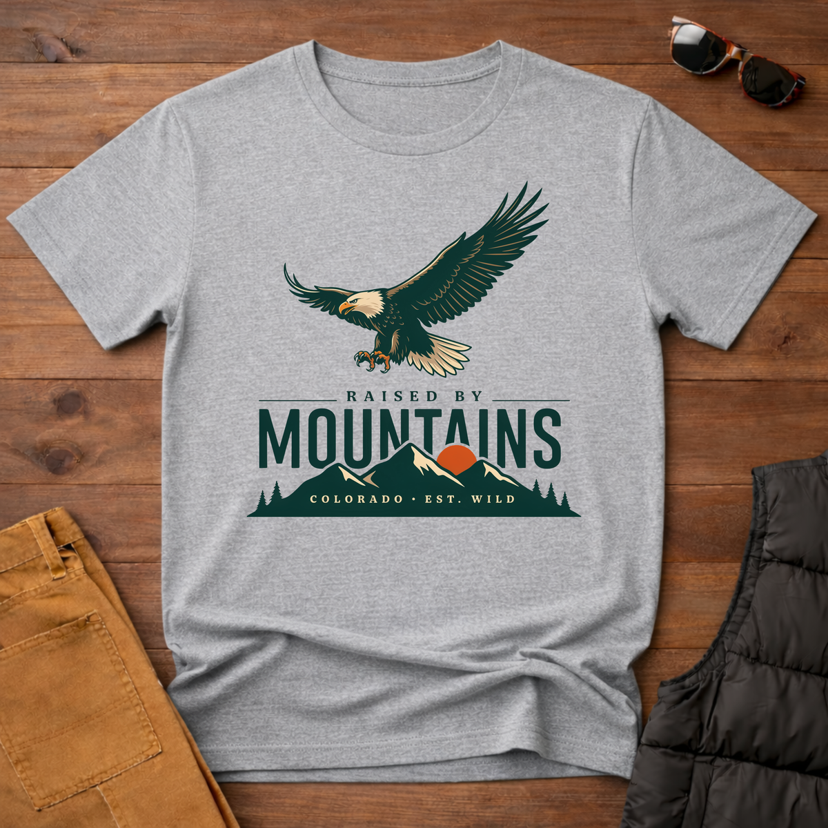 Raised By Mountains T-Shirt
