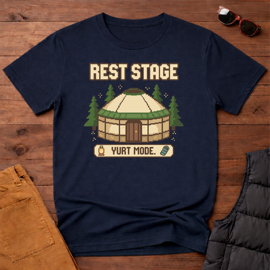8-Bit Rest Stage Yurt Mode T-Shirt