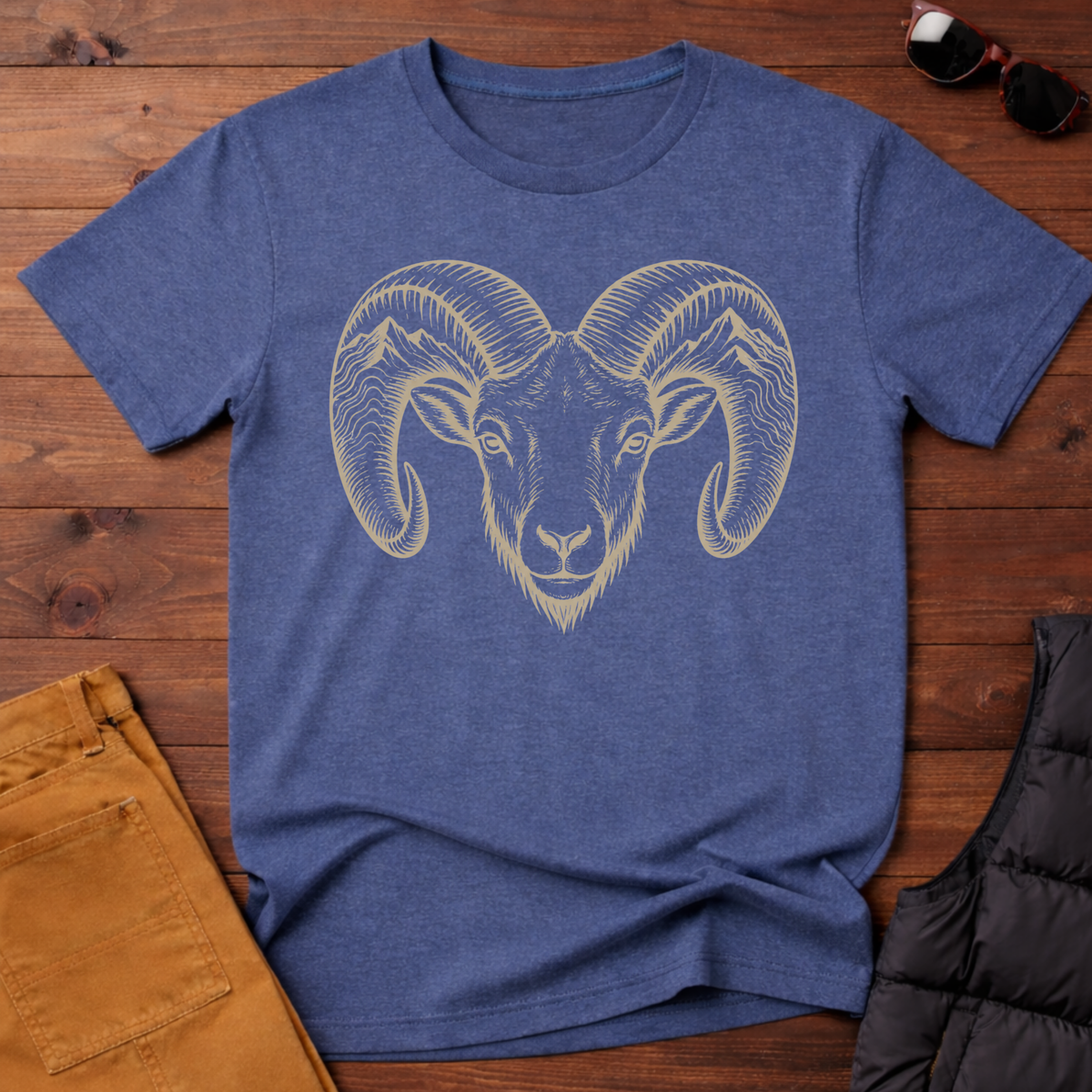 Bighorn Ram Portrait T-Shirt