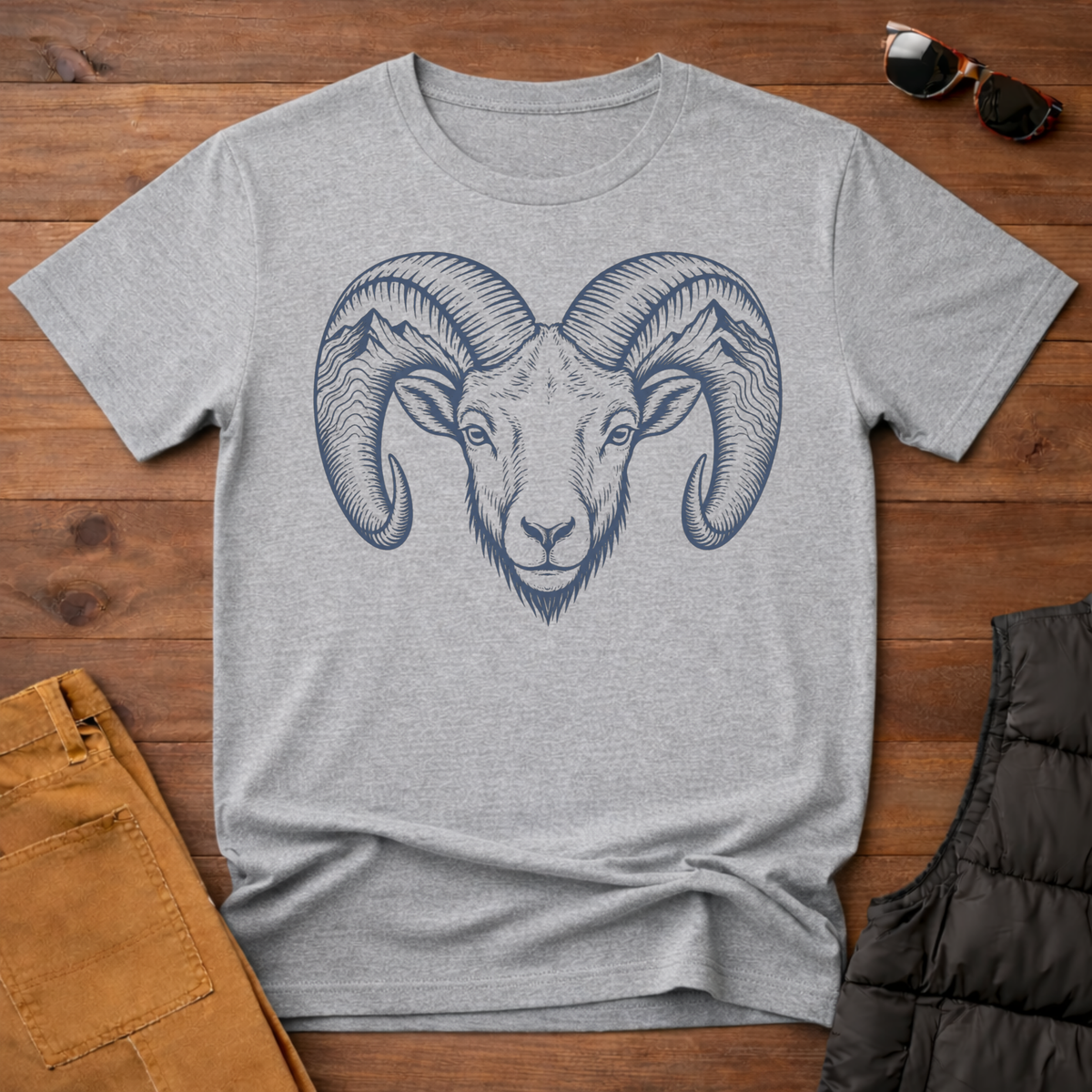 Bighorn Ram Portrait T-Shirt