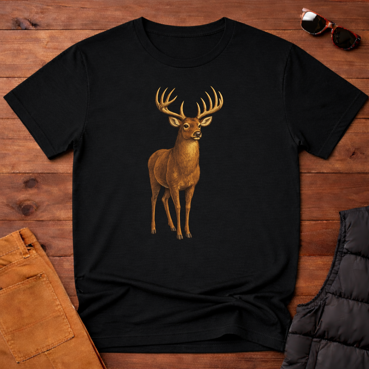 Rustic Whitetail Buck T-Shirt