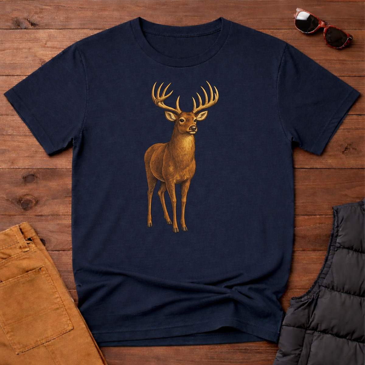 Rustic Whitetail Buck T-Shirt