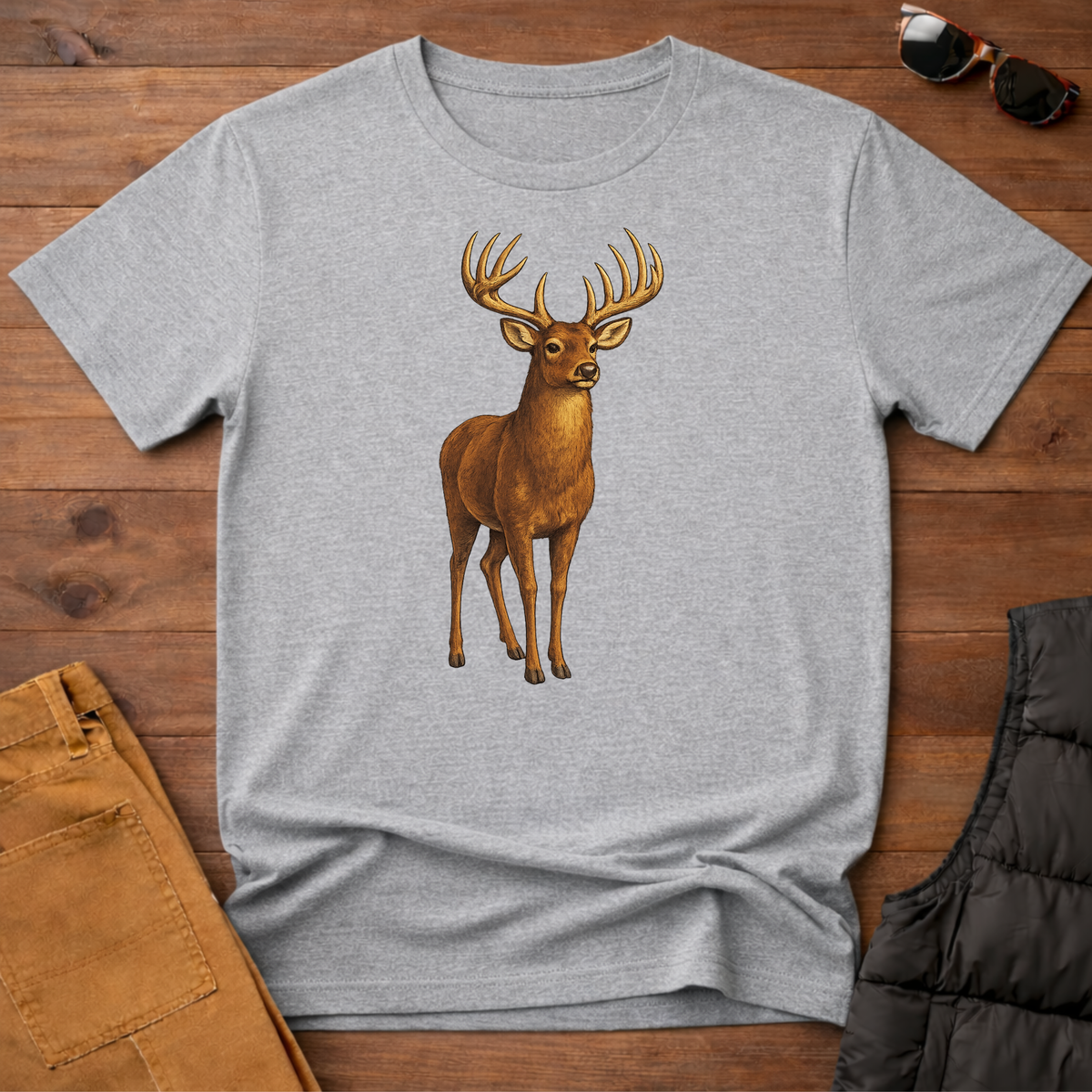 Rustic Whitetail Buck T-Shirt