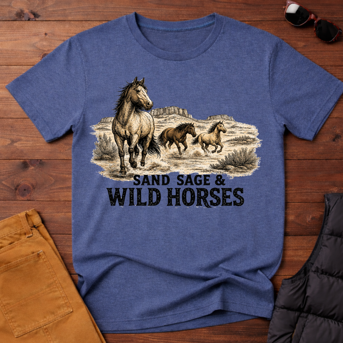 Sand Sage & Wild Horses T-Shirt