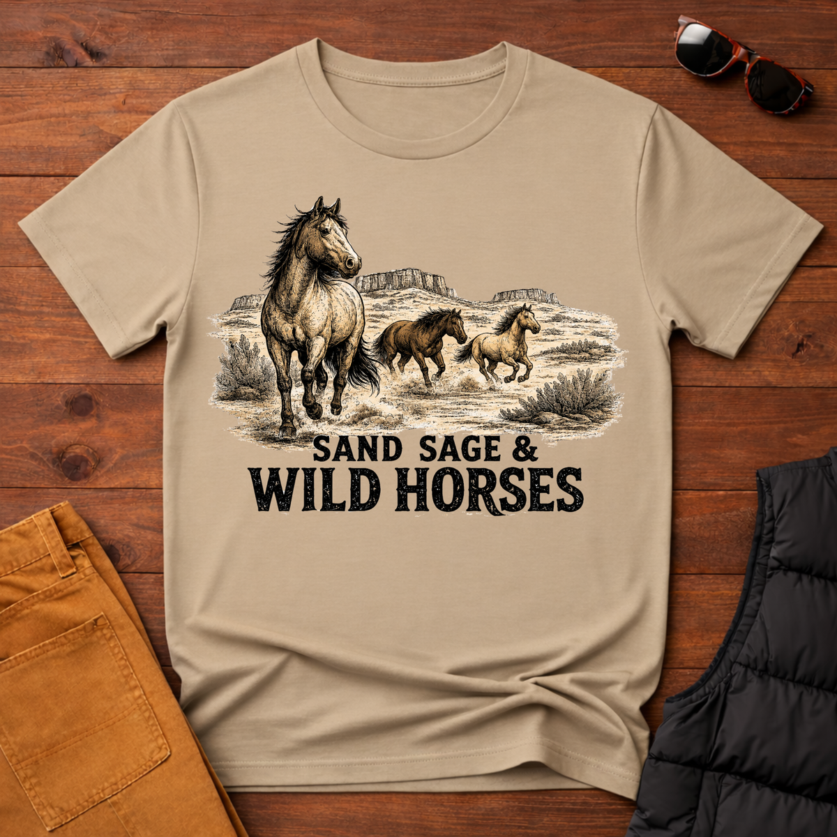 Sand Sage & Wild Horses T-Shirt