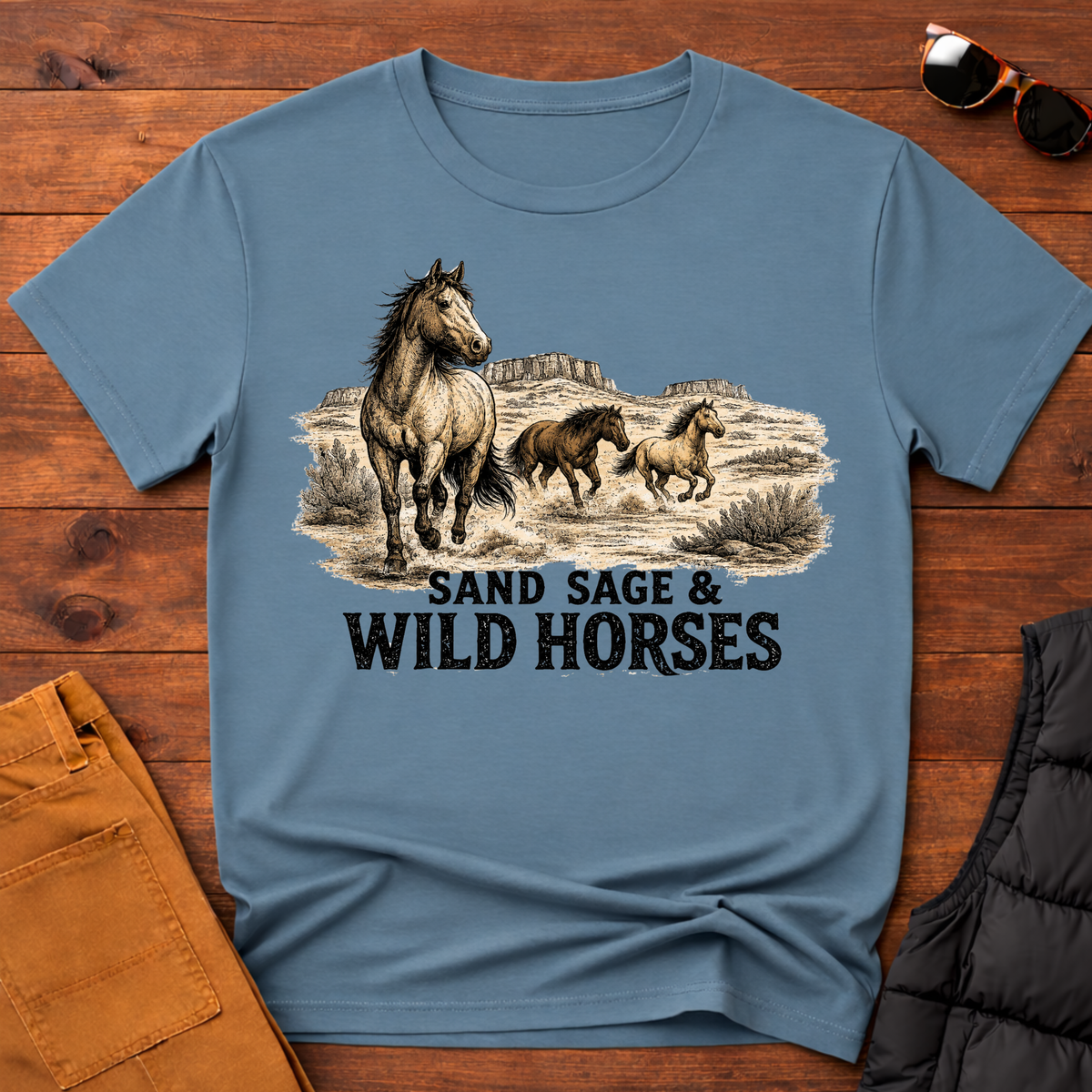 Sand Sage & Wild Horses T-Shirt