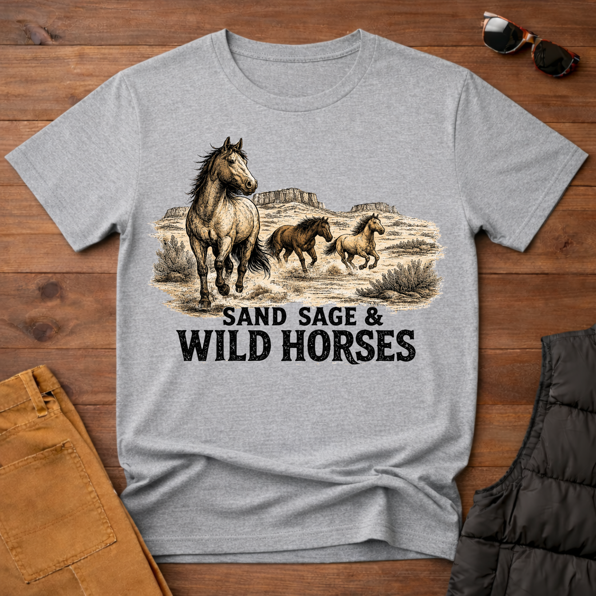 Sand Sage & Wild Horses T-Shirt
