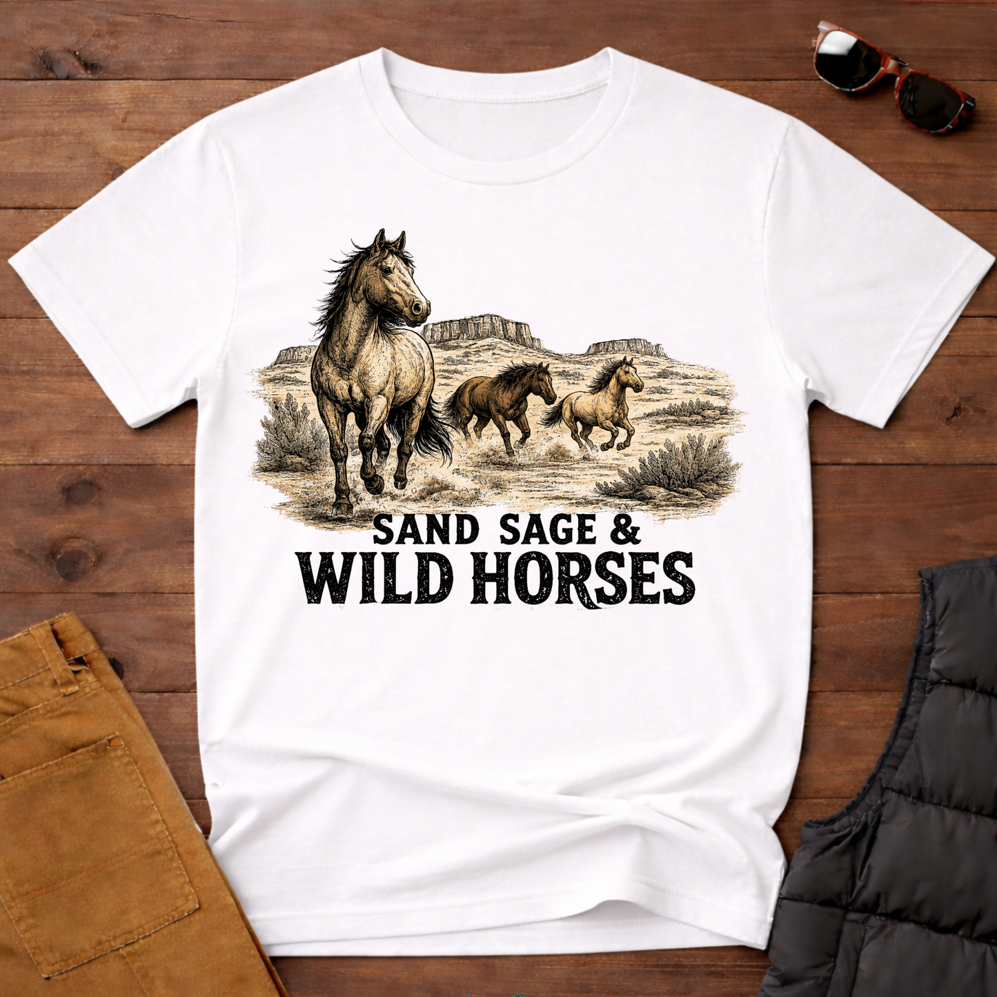 Sand Sage & Wild Horses T-Shirt