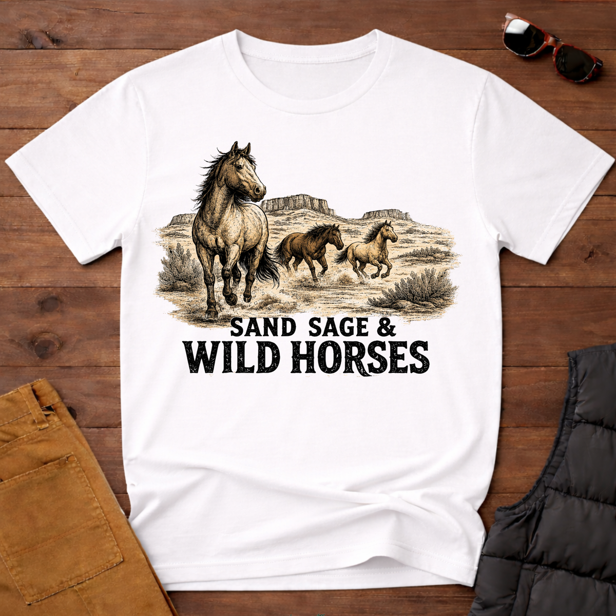 Sand Sage & Wild Horses T-Shirt