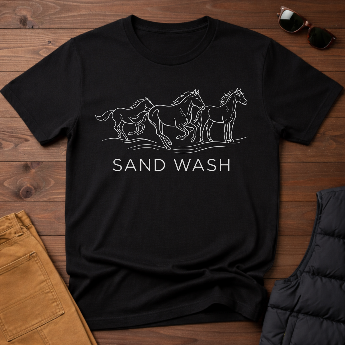 Sand Wash Wild Horses T-Shirt