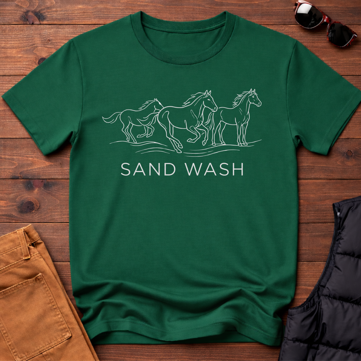 Sand Wash Wild Horses T-Shirt