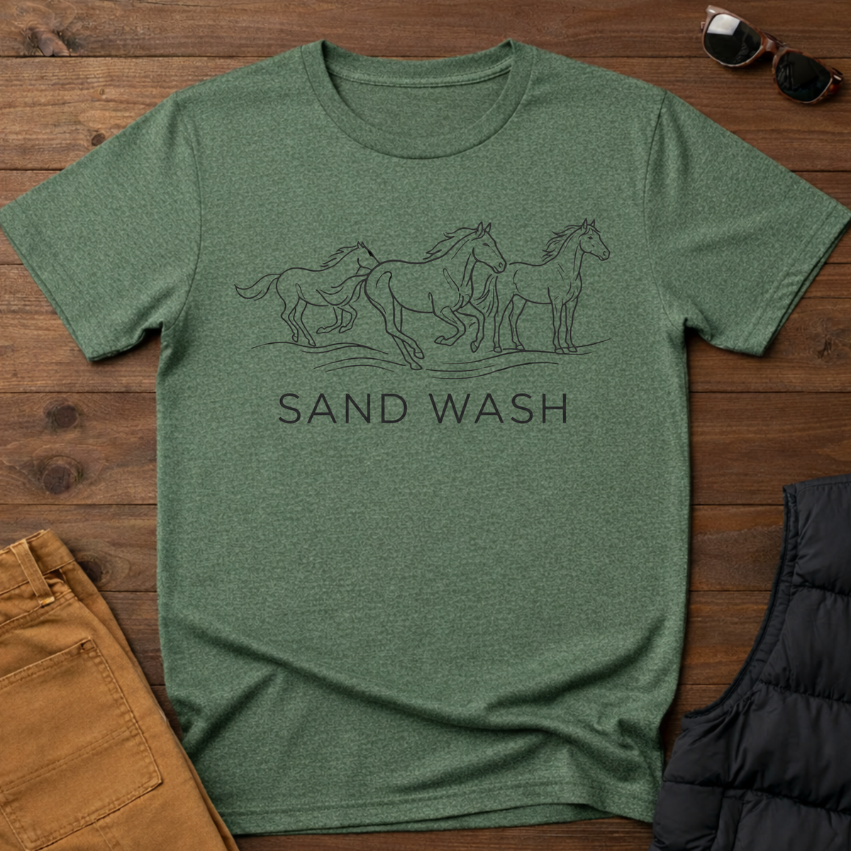 Sand Wash Wild Horses T-Shirt