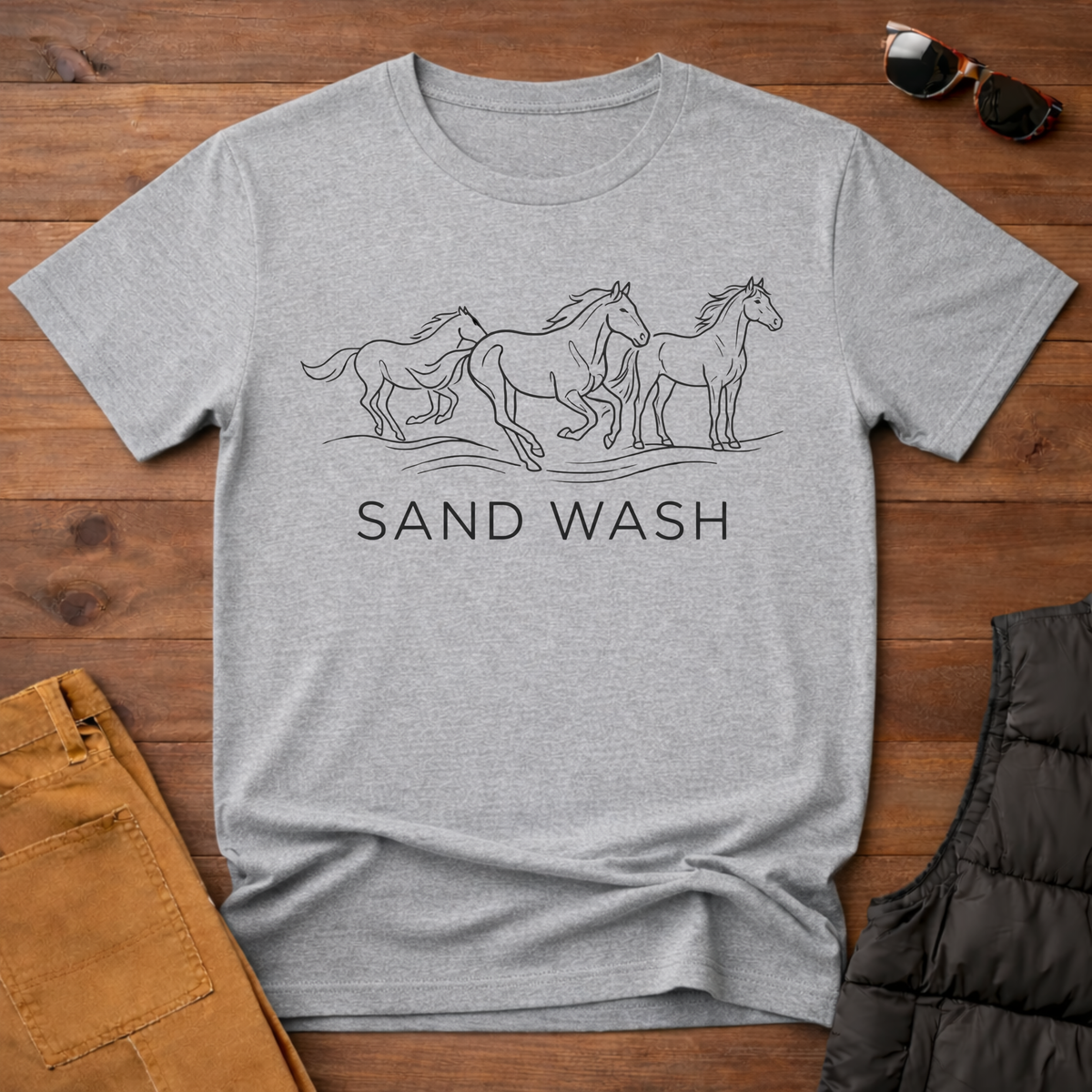 Sand Wash Wild Horses T-Shirt