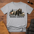 Shared Campsite T-Shirt — Funny Bear Camping Graphic Tee
