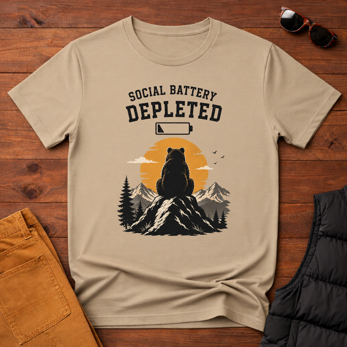 Social Battery Depleted T-Shirt