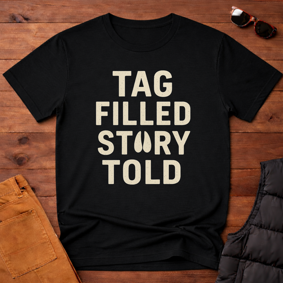 Tag Filled Story Told T-Shirt