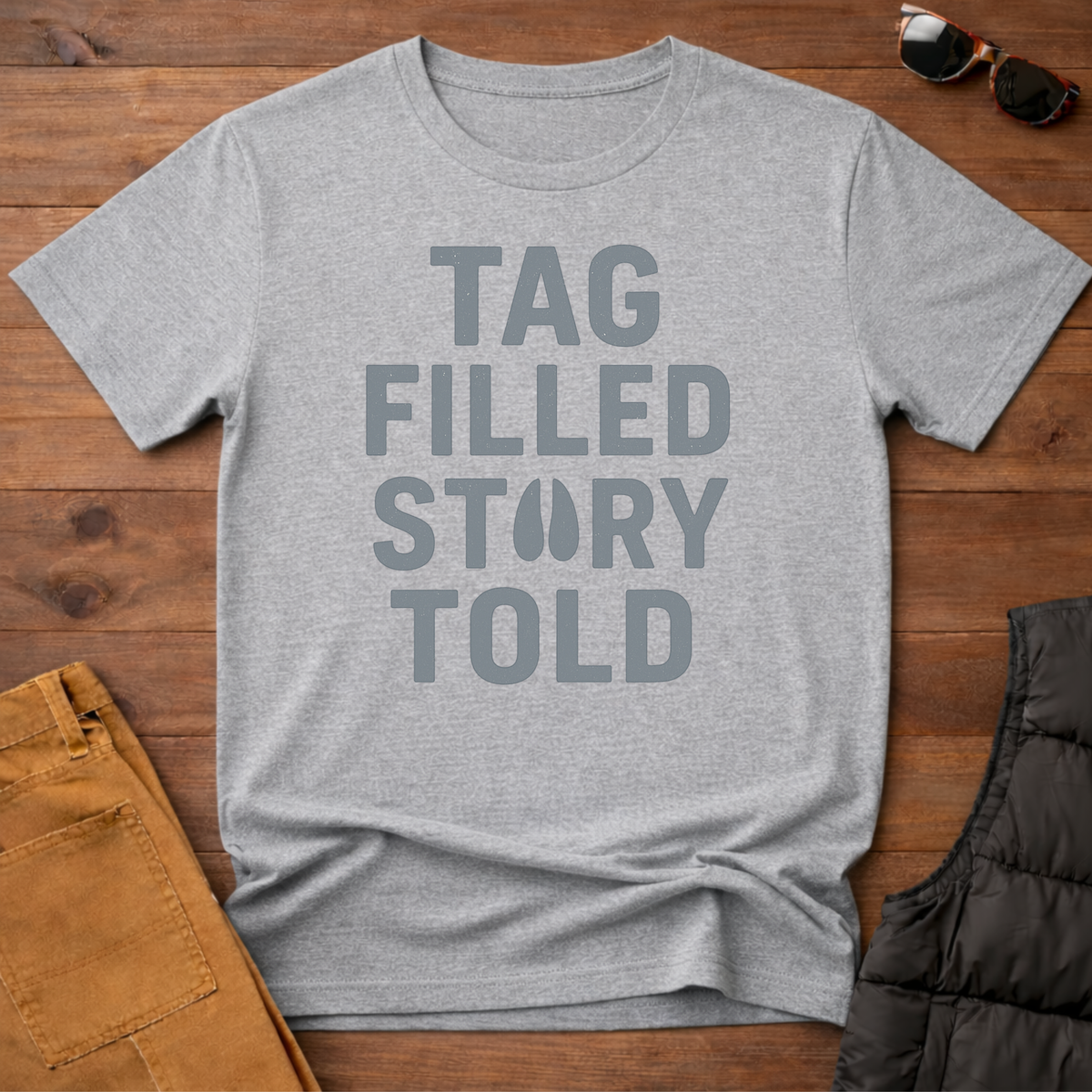Tag Filled Story Told T-Shirt