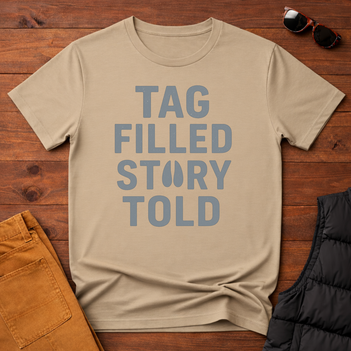 Tag Filled Story Told T-Shirt