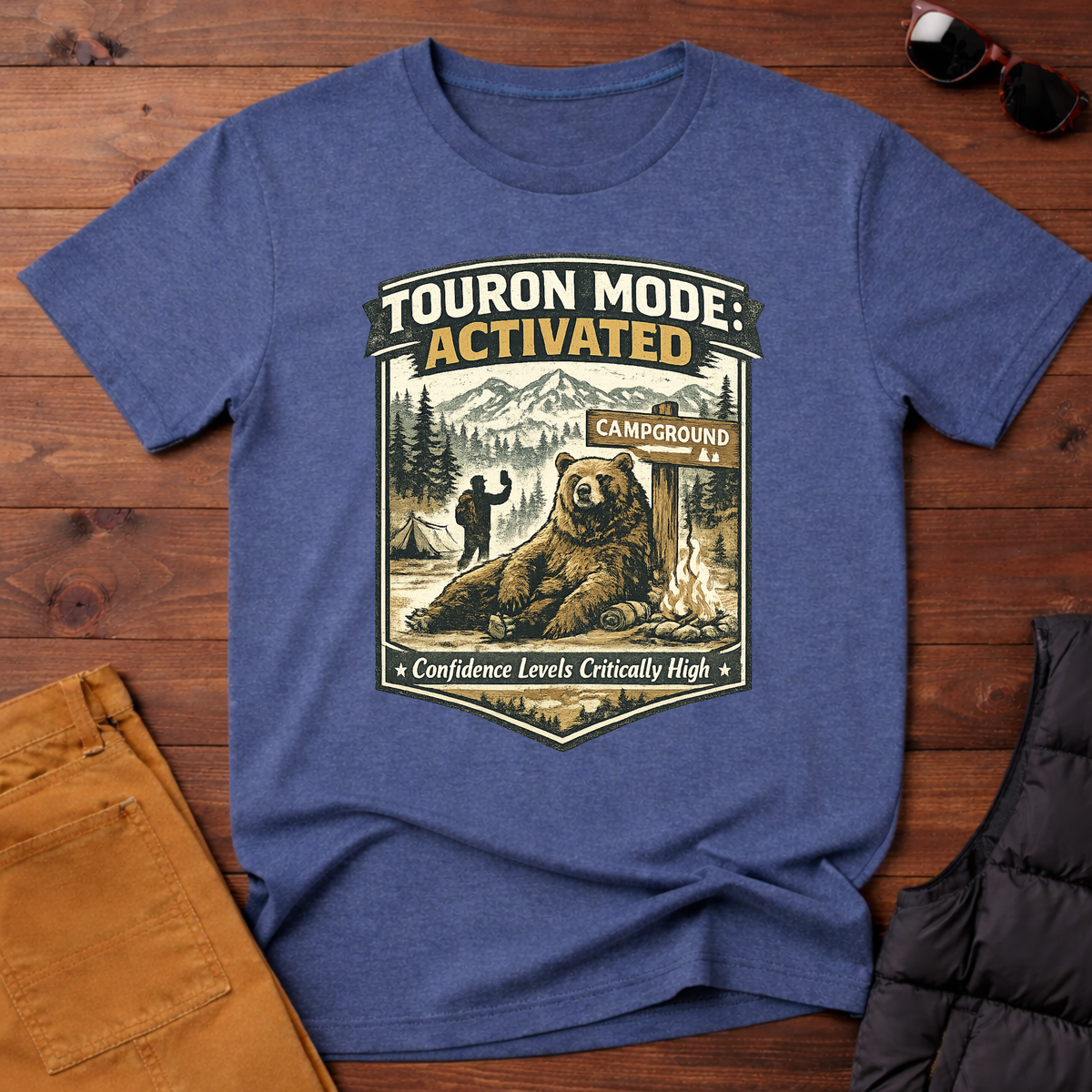 Touron Mode: Activated – Confidence Levels Critically High Bear T-Shirt