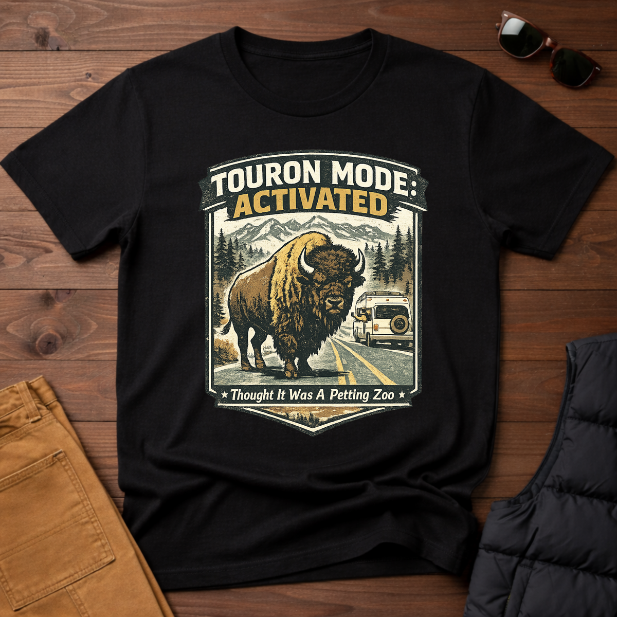 Touron Mode: Activated – Thought It Was A Petting Zoo Bison T-Shirt