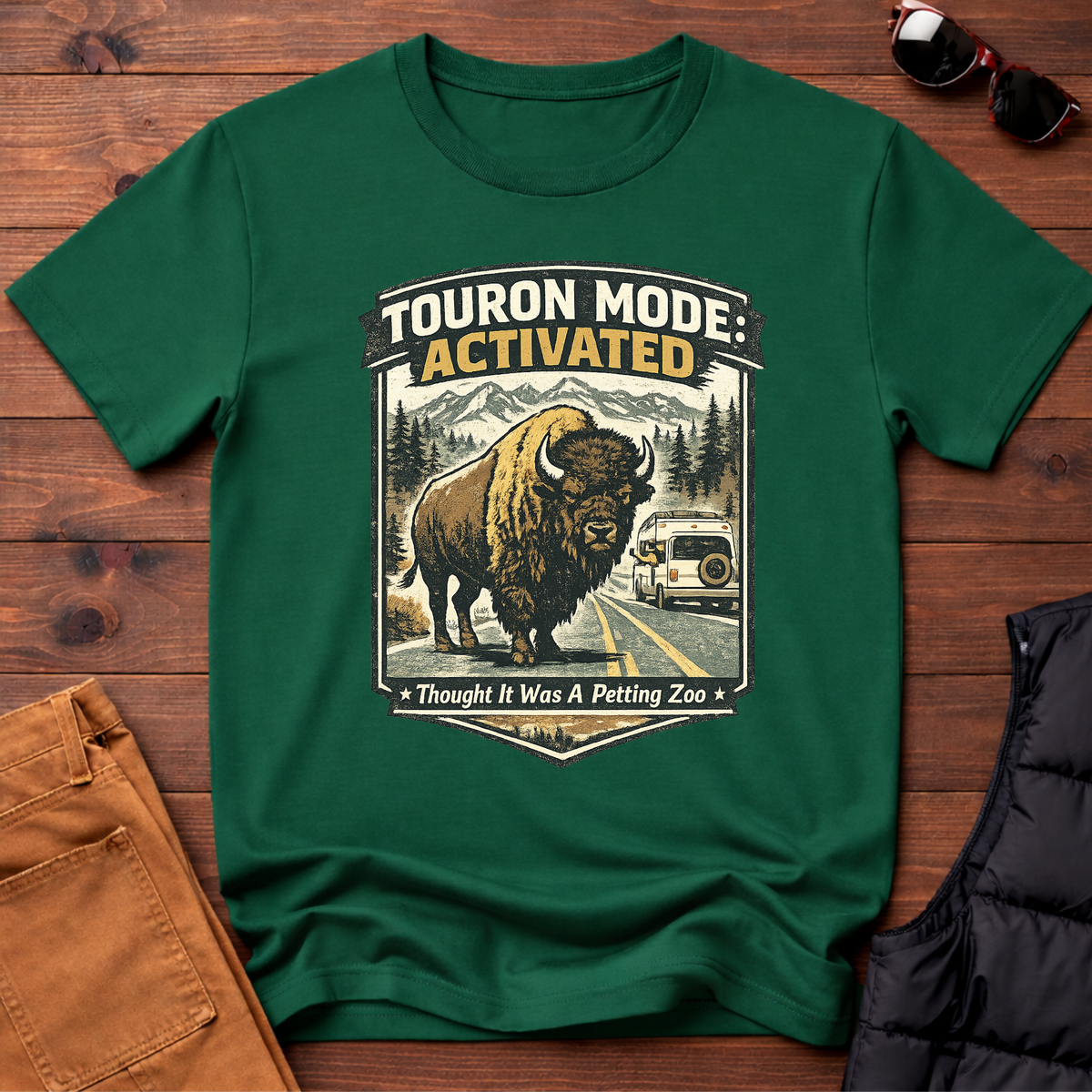 Touron Mode: Activated – Thought It Was A Petting Zoo Bison T-Shirt