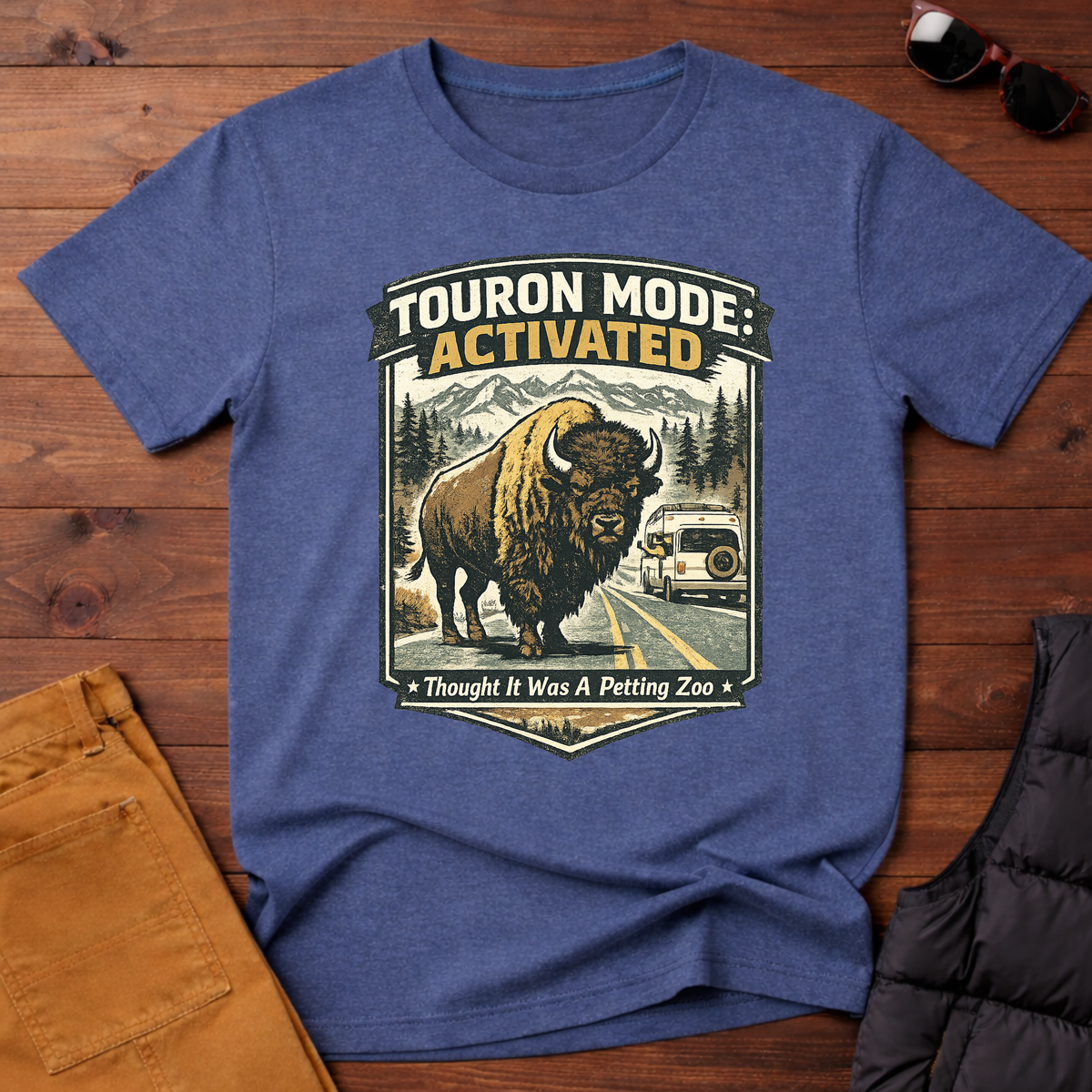 Touron Mode: Activated – Thought It Was A Petting Zoo Bison T-Shirt