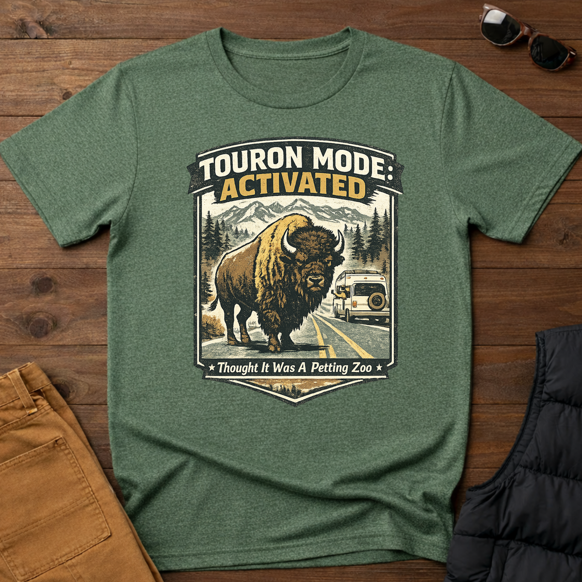 Touron Mode: Activated – Thought It Was A Petting Zoo Bison T-Shirt