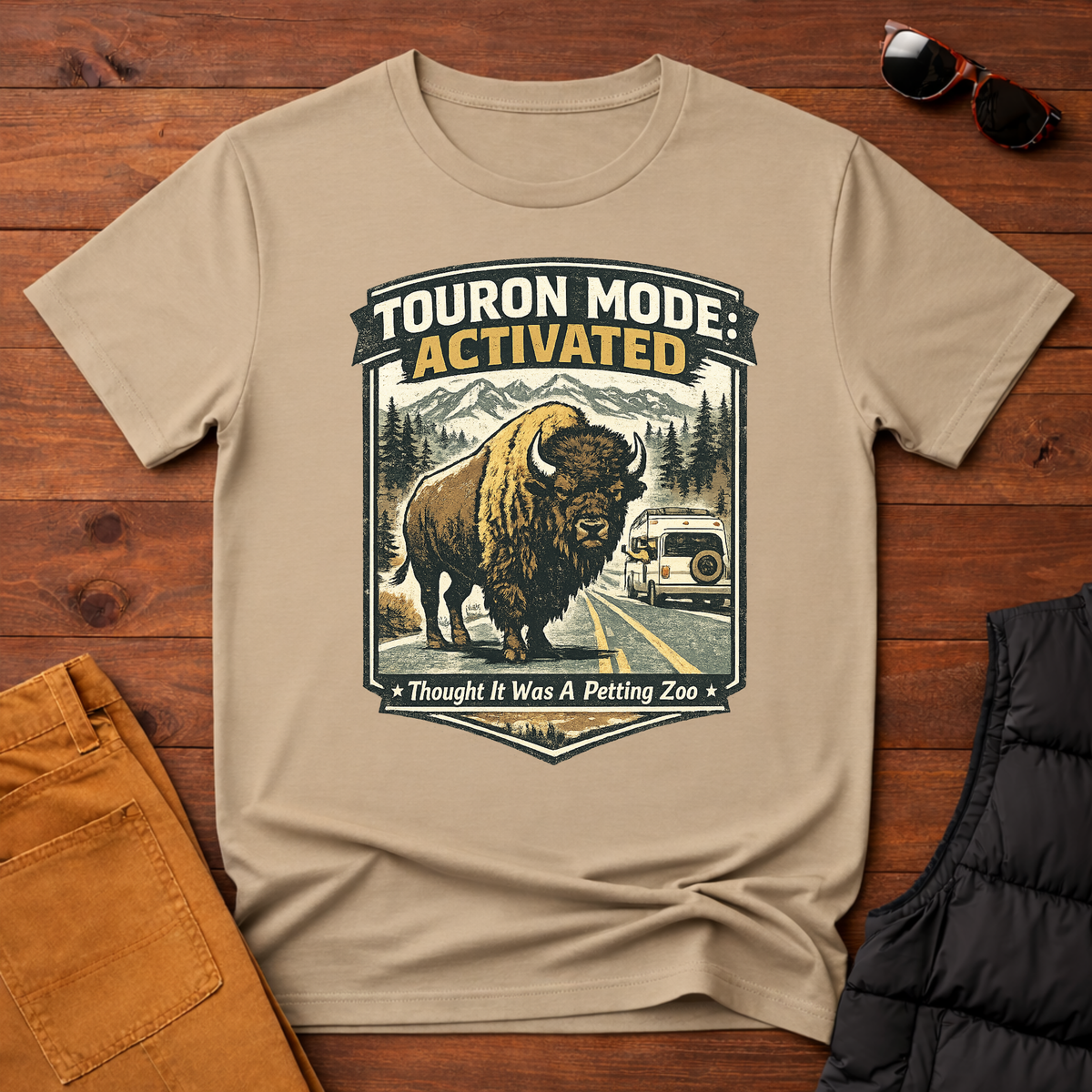 Touron Mode: Activated – Thought It Was A Petting Zoo Bison T-Shirt